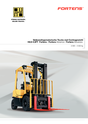 Челни вилични мотокари, дизелови Hyster H2.0FT