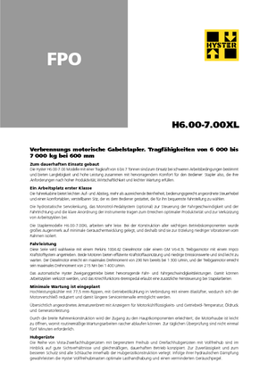 Челни вилични мотокари, дизелови Hyster H 7.00 XL