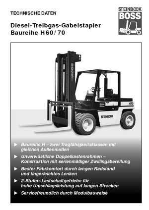 Челни вилични мотокари, дизелови Steinbock H 60 D