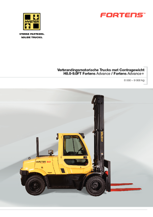 Челни вилични мотокари, дизелови Hyster H8.0FT 6