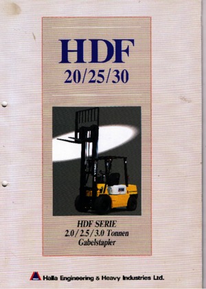 Челни вилични мотокари, дизелови Halla HDF 25