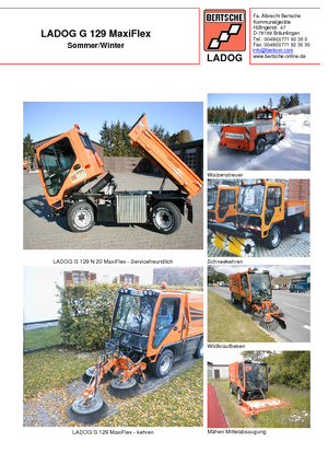 Общински многофункционални превозни средства на дизел Bertsche Ladog G 129 N 20