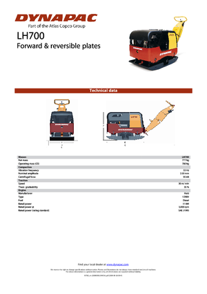 Виброплочи с обратен ход Dynapac LH 700