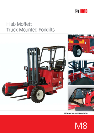 Дизелови вилични високоповдигачи, монтирани върху камион Moffett M 8-25.4