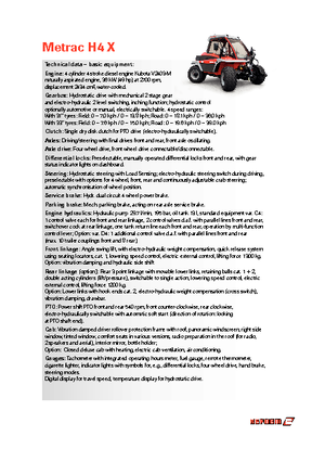 Общински многофункционални превозни средства на дизел Reform Werke Metrac H 4 X