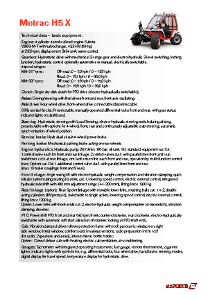 Общински многофункционални превозни средства на дизел Reform Werke Metrac H 5 X