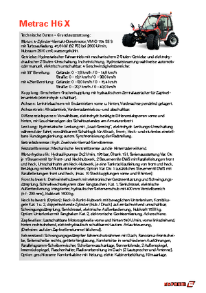 Общински многофункционални превозни средства на дизел Reform Werke Metrac H 6 X