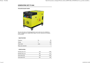 Дизелови генератори PRAMAC Lifter P 11000 TYA