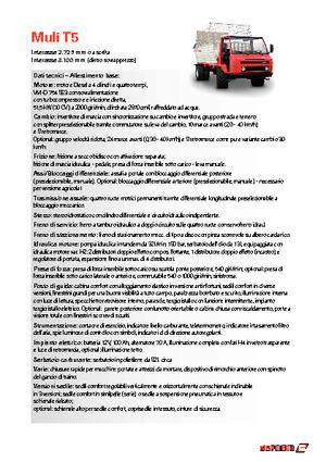 Общински многофункционални превозни средства на дизел Reform Werke Muli T 5