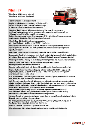 Общински многофункционални превозни средства на дизел Reform Werke Muli T 7