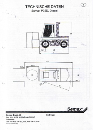 Телескопични манипулатори на материали Semax P 35 L-D