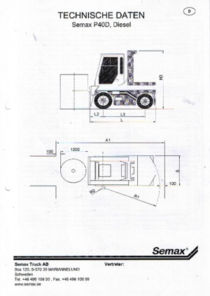 Телескопични манипулатори на материали Semax P 40 L-D