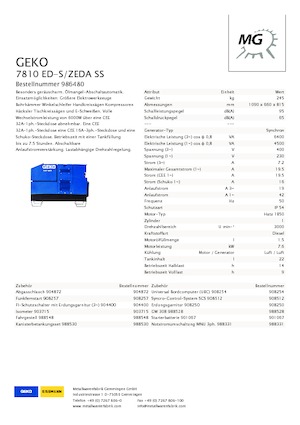 Дизелови генератори Geko ® 7810 ED-S/ZEDA