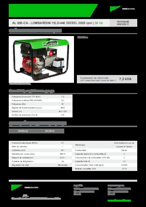 Дизелови генератори INMESOL AL 650-CA