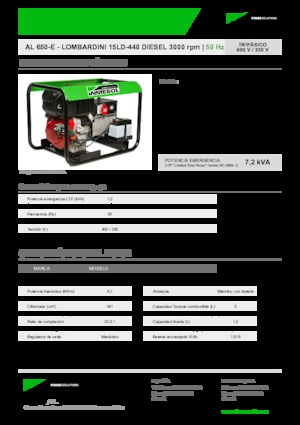 Дизелови генератори INMESOL AL 650-E