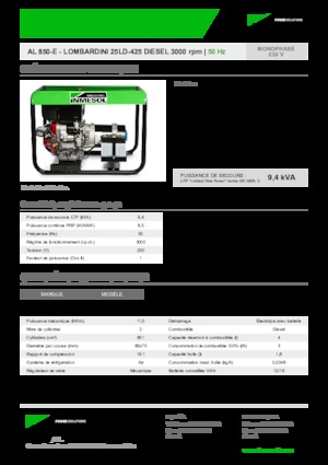 Дизелови генератори INMESOL AL 850-E