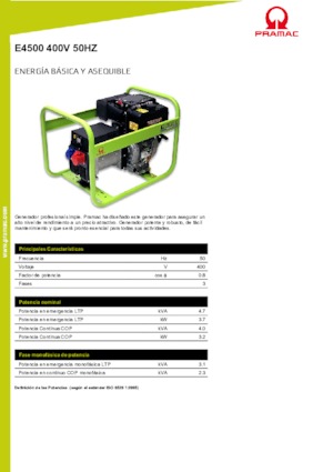 Дизелови генератори PRAMAC Lifter E 4500 TYH