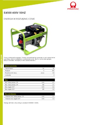 Дизелови генератори PRAMAC Lifter E 4500 TYH