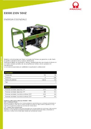Дизелови генератори PRAMAC Lifter E 6500 SYH
