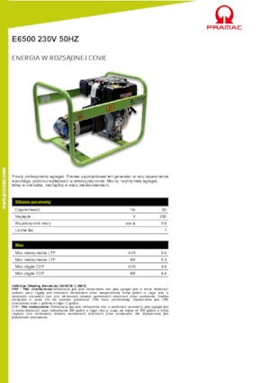 Дизелови генератори PRAMAC Lifter E 6500 SYH