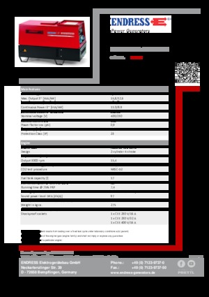 Дизелови генератори Endress ESE 1204 DHS-GT ES ISO DI