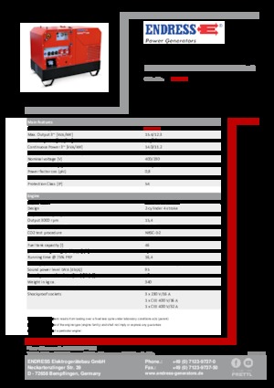Дизелови генератори Endress ESE 1408 DHG ES DI ISO DUPLEX Silent
