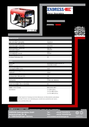 Дизелови генератори Endress ESE 1506 DLS ES DI