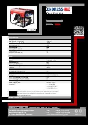 Дизелови генератори Endress ESE 1506 LS ES DI