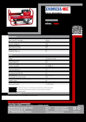 Дизелови генератори Endress ESE 404 YS DI