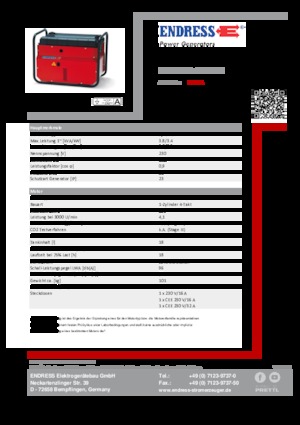 Дизелови генератори Endress ESE 406 YS-GT ISO DI