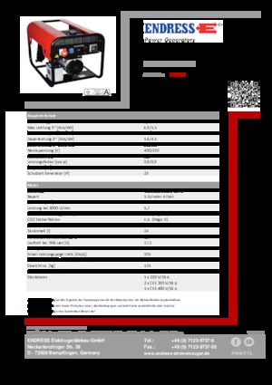 Дизелови генератори Endress ESE 604 DYS ES DI