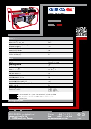 Дизелови генератори Endress ESE 604 YS DI
