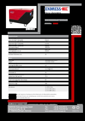 Дизелови генератори Endress ESE 706 DYS-GT ES ISO DI