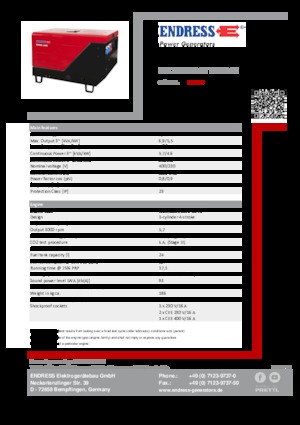 Дизелови генератори Endress ESE 706 DYS-GT ES ISO DI