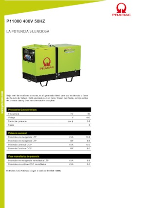 Дизелови генератори PRAMAC Lifter P 11000 TYA