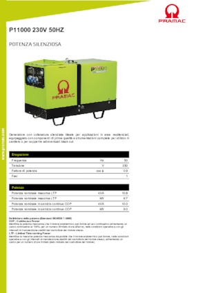 Дизелови генератори PRAMAC Lifter P 11000 TYA
