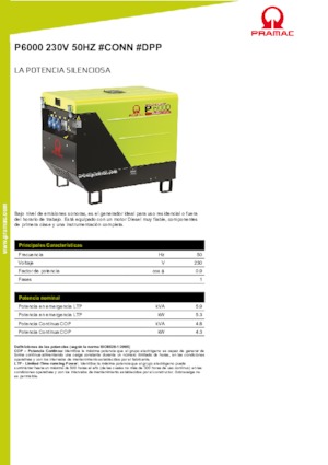 Дизелови генератори PRAMAC Lifter P 6000 TYA