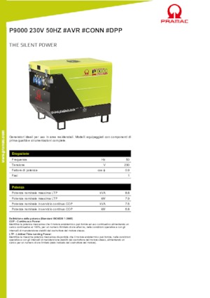 Дизелови генератори PRAMAC Lifter P 9000