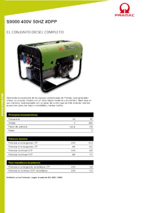 Дизелови генератори PRAMAC Lifter S 9000 TRA