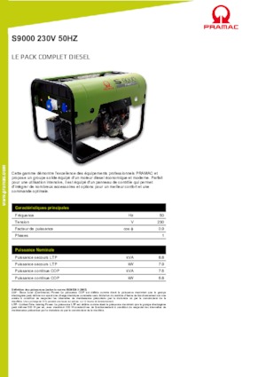 Дизелови генератори PRAMAC Lifter S 9000 TRA