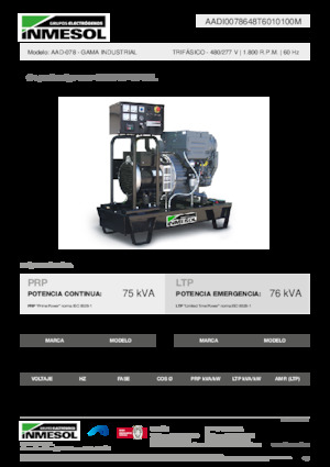 Дизелови генератори INMESOL AAD-078