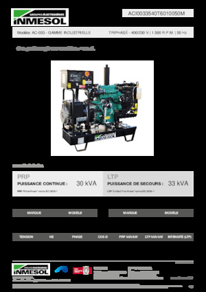 Дизелови генератори INMESOL AC-033