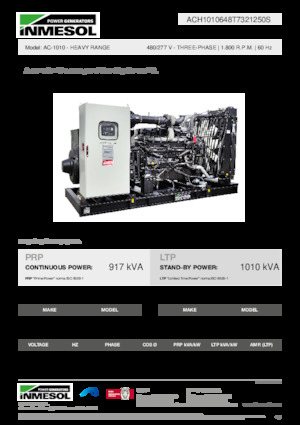Дизелови генератори INMESOL AC-1010