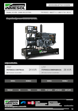 Дизелови генератори INMESOL AD-026