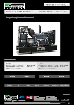 Дизелови генератори INMESOL AD-145