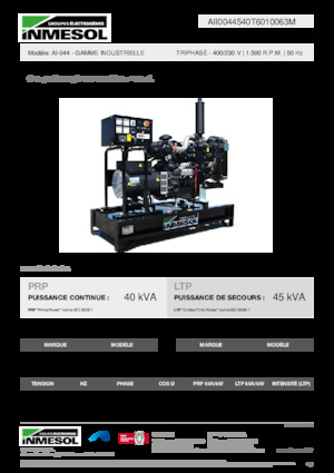 Дизелови генератори INMESOL AI-044
