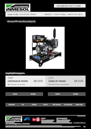 Дизелови генератори INMESOL AI-066