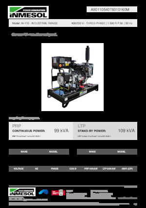 Дизелови генератори INMESOL AI-110