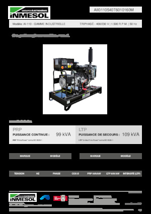 Дизелови генератори INMESOL AI-110
