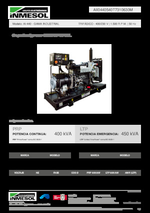 Дизелови генератори INMESOL AI-440